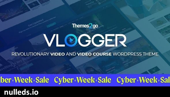 Vlogger: Professional Video & Tutorials WordPress Theme