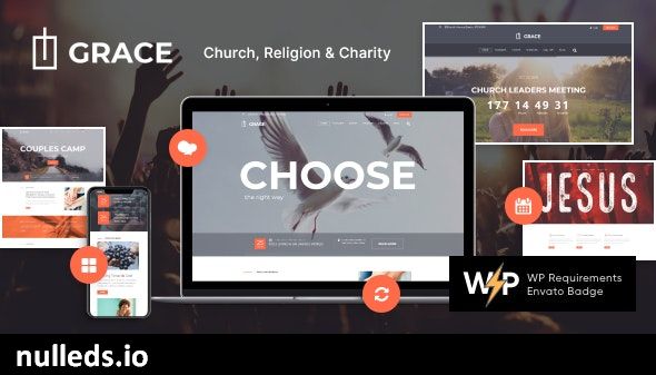 v3.7 Grace - Church, Religion & Charity WordPress Theme