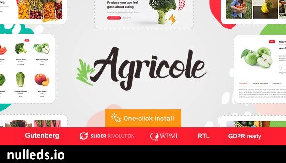 Agricole - Organic Food & Agriculture WordPress Theme