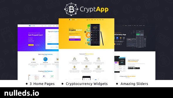 CryptApp - Landing Page