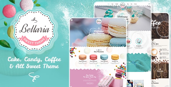 v1.5 Bellaria - a Delicious Cakes and Bakery WordPress Theme