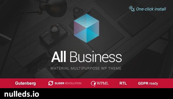 All Business - Corporate & Company Material Design WordPress Theme