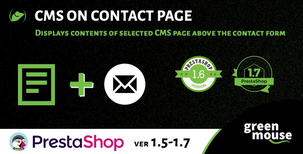 Prestashop CMS On Contact Page