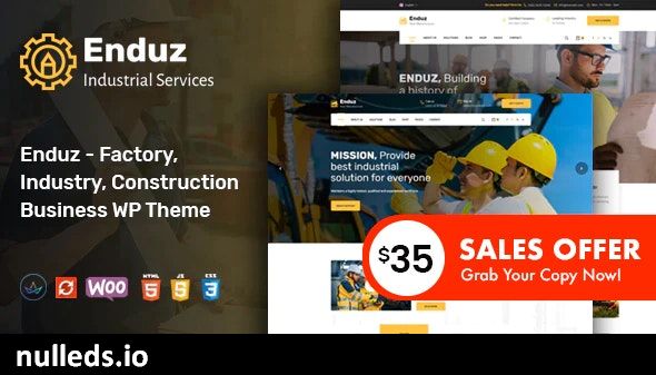 Enduz - Factory and Industry WordPress Theme