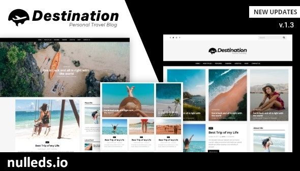 Destination - Travel Blog WordPress Theme