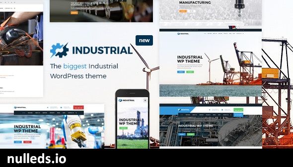 Industrial - Factory Business WordPress Theme