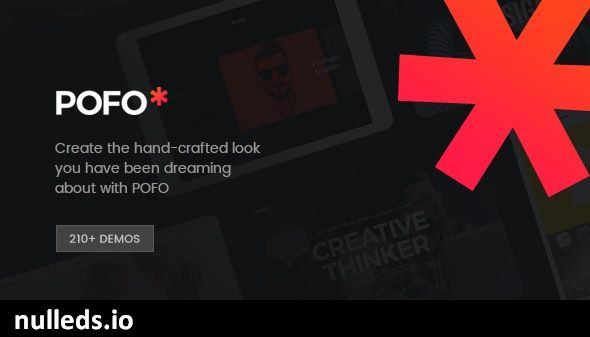 Pofo - Creative Portfolio and Blog WordPress Theme