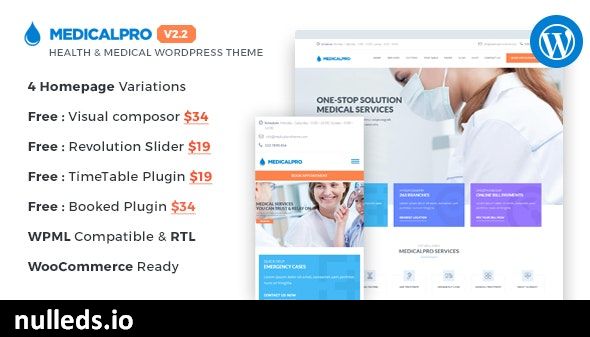 MedicalPro - Health and Medical WordPress Theme