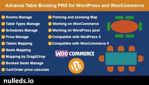 Restaurant Reservation - Table Booking with Seat Reservation for WooCommerce