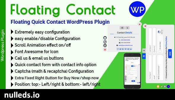 Floating Contact - Floating Quick Contact WordPress Plugin