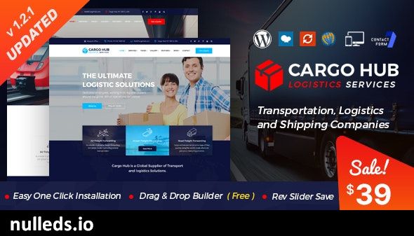 Cargo HUB - Transportation and Logistics WordPress Theme