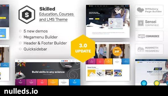 Skilled | School Education Courses WordPress Theme