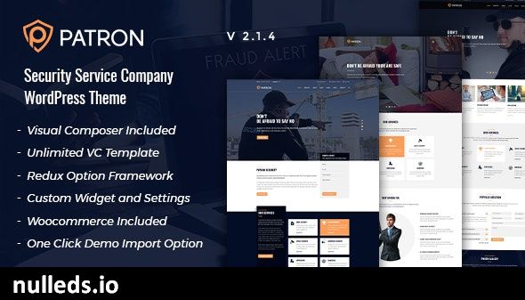 Patron - Security Service Company WordPress Theme