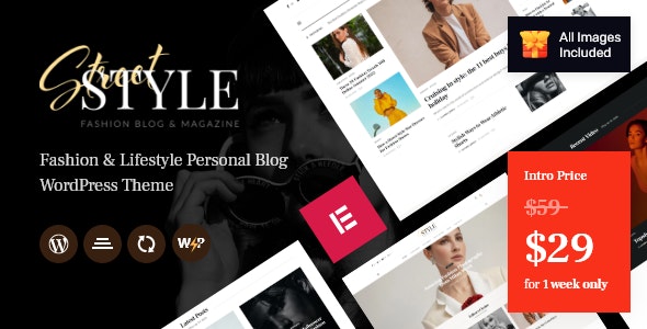 Street Style - Fashion & Lifestyle Personal Blog WordPress Theme