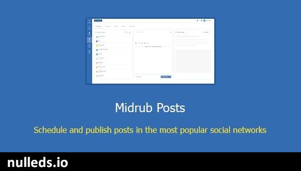 Midrub Posts - schedule and publish on the most popular social networks