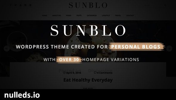 Sunblo - Responsive WordPress Blog Theme