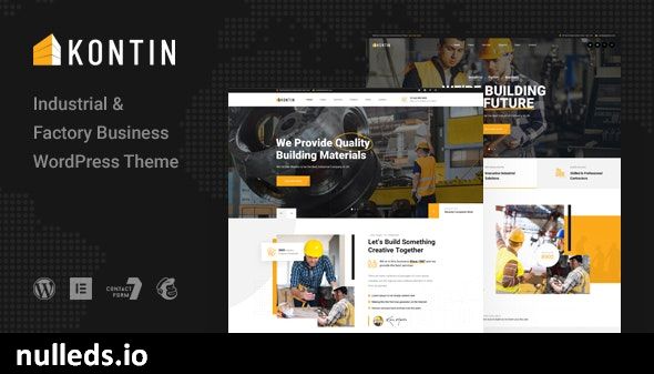 Kontin - Industrial & Factory WordPress Theme