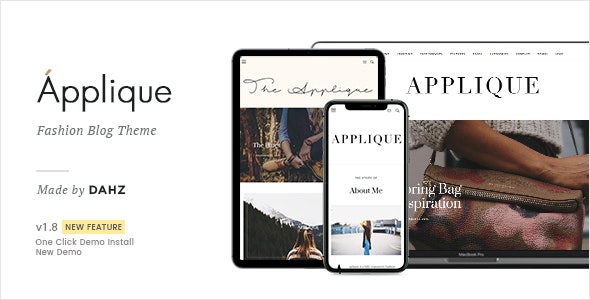 v2.0 Fashion Blog Theme - Applique