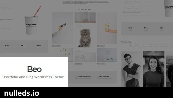 Beo - Portfolio and Blog WordPress Theme