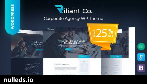 Riliant - Corporate Business Agency WordPress Theme