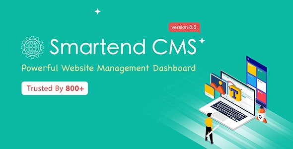 SmartEnd CMS - Laravel Admin Dashboard with Frontend and Restful API