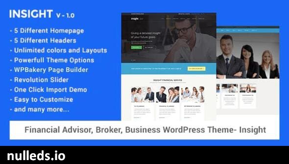 Financial Advisor, Business WordPress Theme - Insight