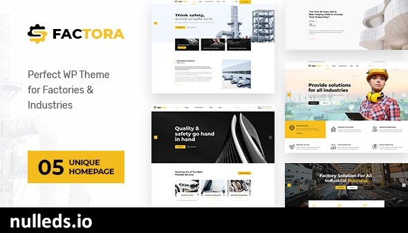 Factora - Industry Business WordPress Theme