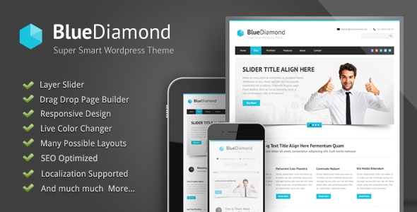 Blue Diamond - Responsive Corporate WP Theme