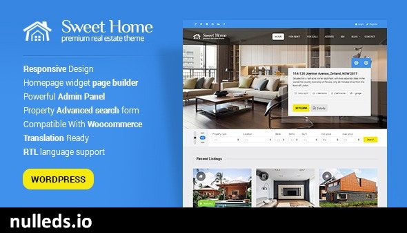 Sweethome - Responsive Real Estate WordPress Theme