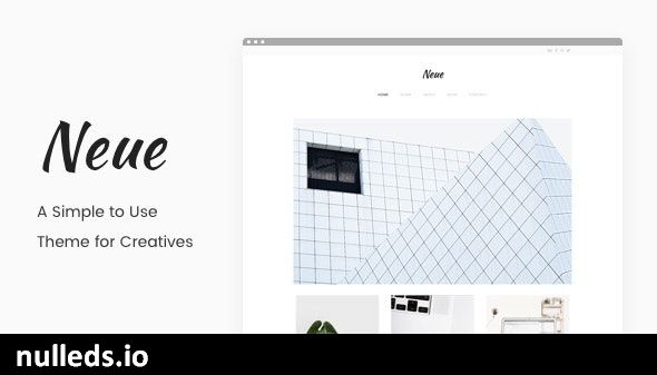 Neue - A Simple Portfolio Theme