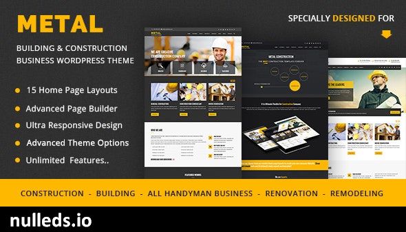 Metal - Building & Construction Business WordPress Themes