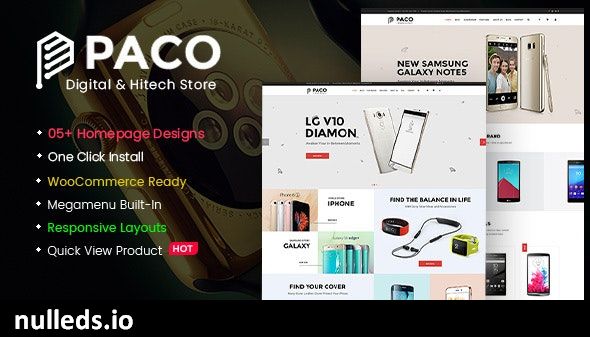 Paco - Responsive  Woocommerce WordPress Digital Theme