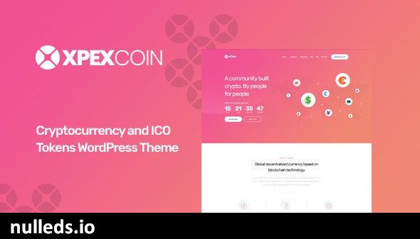 XPEXCoin - Cryptocurrency WordPress Theme