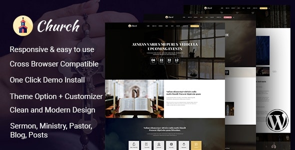 Cathedral – Multi Purpose Church WordPress Theme