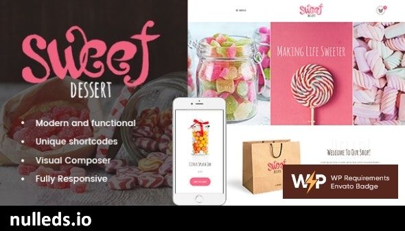 Sweet Dessert | Candy Shop & Cafe WordPress Theme