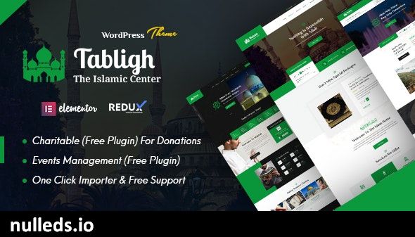 Tabligh - Islamic Institute & Mosque WordPress Theme + RTL