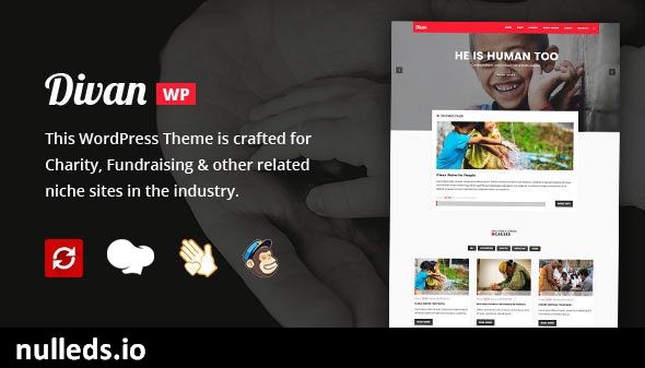 Divan - Charity, Donation & Fundraising WordPress Theme