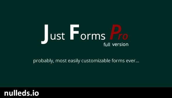 Just Forms Pro full