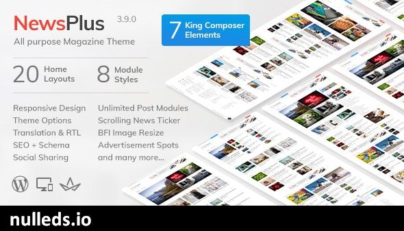 NewsPlus - News and Magazine WordPress theme