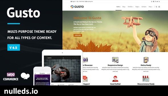 Gusto - Vanguard WordPress Theme