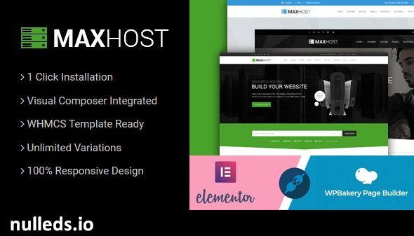 MaxHost - Web Hosting, WHMCS and Corporate Business WordPress Theme with WooCommerce