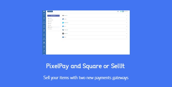 PixelPay and Square for SellIt