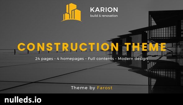 Karion - Construction & Building WordPress Theme