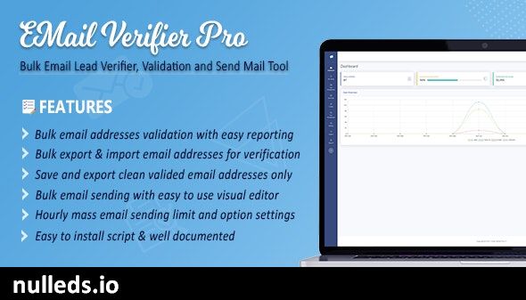 v3.0.1 Email Verifier Pro - Bulk Email Addresses Validation, Mail Sender & Email Lead Management Tool