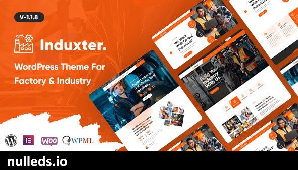 Induxter - Industry And Factory WordPress Theme