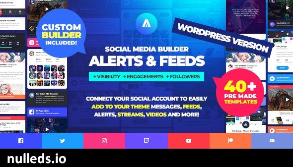 Asgard - Social Media Alerts & Feeds WordPress Builder - Facebook, Instagram, Twitch and more!