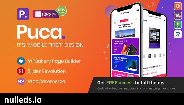 v2.6.15 Puca - Optimized Mobile WooCommerce Theme