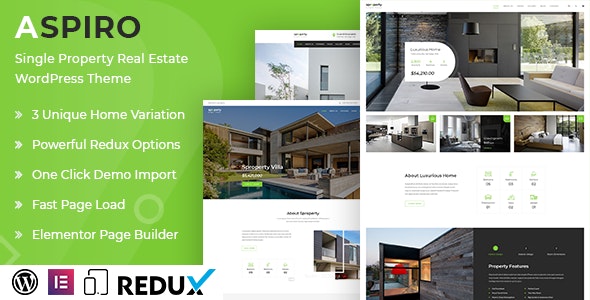 Aspiro - Single Property WordPress Theme