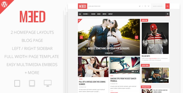 Meed - A Simple Media Blog