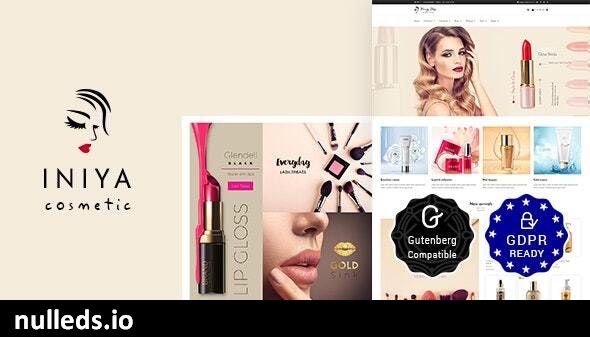 Iniya - Beauty Store, Cosmetic Theme